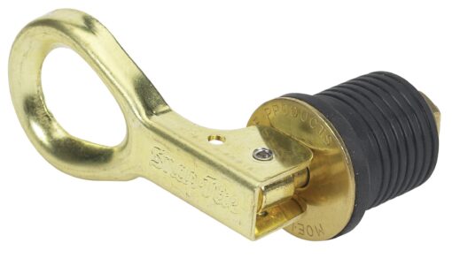 Moeller Marine Products Snap-Tite Boat Bailer Plug (1-Inch, Brass)