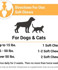 Vet Classics Cranberry Comfort Urinary Tract Pet Supplement for Dogs, Cats – Maintains Dog Bladder Health, Cat Bladder Control – Pet Supplements for Incontinence – 65 Soft Chews 14 71 5owbFkBL