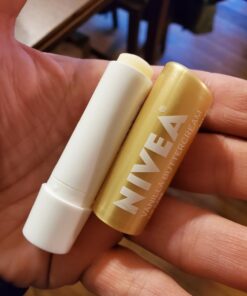 NIVEA Vanilla Buttercream Lip Care - All Day Moisturizing Lip Balm for Soft Lips - Pack of 4 33 71 6IMDnVWL