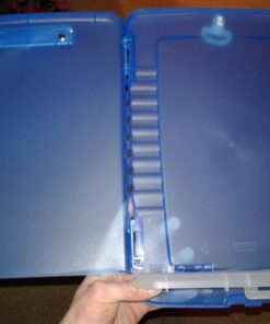 Officemate OIC Slim Clipboard Storage Box Blue 51 71 6nGWW9zL