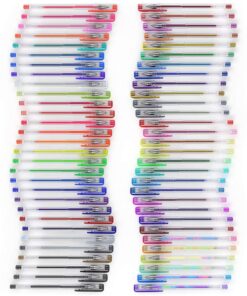 ARTEZA Colored Gel Pens Set of 60, Fine Point (0.8-1.0mm) Pens for Journaling and Coloring, Non-Toxic, Acid-Free, Vibrant Ink Pens for Adults 28 71 7IIrnJ S
