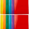 Amazon Basics Heavy Duty Plastic Folders with 2 Pockets for Letter Size Paper, Pack of 12, Assorted Color 12-Pack 18 71 7KsthhnL