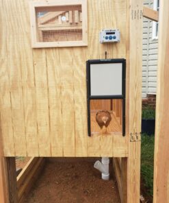 ChickenGuard Waterproof Automatic Chicken Coop Door Opener/Closer with Timer/Light Sensor Plus Predator Resistant Self Locking Pop Hole Door Kit. Coop Accessory (P) 34 71 7MtvOI3L