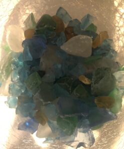 Darice Sea Glass in Mesh Bag - Multicolor Rainbow Mix - 1lb-color may vary 8 71 7dEVzmL