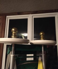 Grace Alley Flag Pole: 6 Foot Tangle Free Spinning Flag Pole. Residential or Commercial Flag Pole. Wind Resistant/Rust Free. (Silver) Silver 27 71 7xCpaf3L