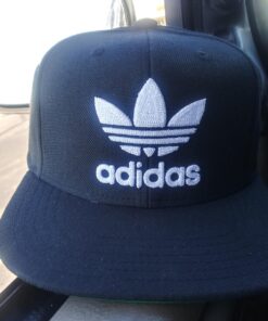 adidas Originals Men's Trefoil Chain Flatbrim Snapback Cap, One Size Black/White 24 71 86otAkLL