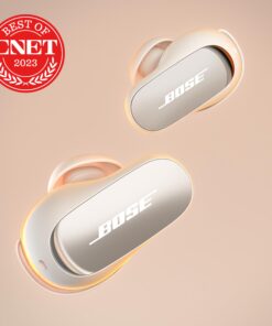 Alternative view of NEW Bose QuietComfort Ultra Wireless Noise Cancelling Earbuds, Bluetooth Noise Cancelling Earbuds with Spatial Audio and World-Class Noise Cancellation, White Smoke
