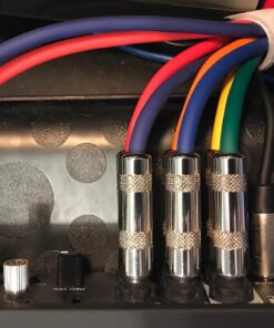 GLS Audio 6ft Patch Cable Cords - 1/4" TRS to 1/4" TRS Color Cables - 6' Balanced Snake Cord - 6 Pack 6 Ft. 11 71 90uicWfL