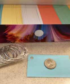 Debra Dale Designs Blank Flash Cards - 1100, 2 x 3.5 Index Cards in 6 Colors - Studying Essentials Storage Box and Lid, USA Made Multi-Color Punched 16 71 9JUW0L