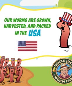 Uncle Jim's Worm Farm Red Wiggler Composting Worms Mix for Garden Soil or Fishing | Pack of Compost Worms Improves Soil Structure and Quality for Healthier Gardens | 250 Count Seafood 250 Count (Pack of 1) 20 71 9a6aWkBL 1