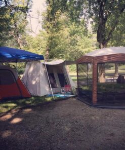 Coleman Back Home Screen Canopy Tent with Instant Setup, Outdoor Gazebo for Bug-Free Lounging, Shelter Fits Over Picnic Tables for Parties, Events, Tailgating, Picnics, & More 12 X 10 Ft 39 71 AOjn3 3L