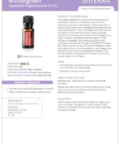 doTERRA - Wintergreen (Nepalese) Essential Oil - 15 mL Fresh 0.51 Fl Oz (Pack of 1) 10 71 AZivAOkL