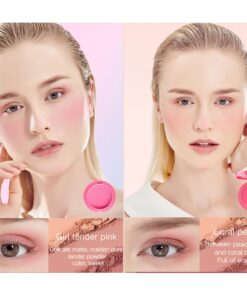 UCANBE 5 Colors Face Blusher Palette Waterproof Matte Long Lasting Lightweight Blush Powder Pink Coral Blushing Pallet with Brush Mirror Women Makeup Gift Set Kit 33 71 AwZgn8qL