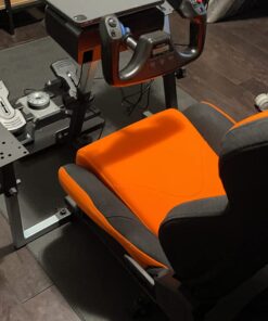 OpenWheeler GEN3 Racing Wheel Simulator Stand Cockpit Orange on Black, Video Game Controller, Fits All Logitech G923, G920, Thrustmaster, Fanatec Wheels, Compatible with Xbox One, PS4, PC Platforms. 47 71 BssRYi3L