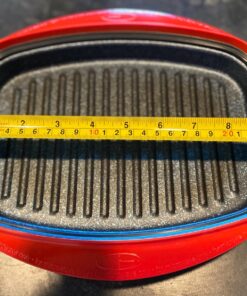 Microhearth Grill Pan for Microwave Cooking, Red 38 71 Bsz bsL