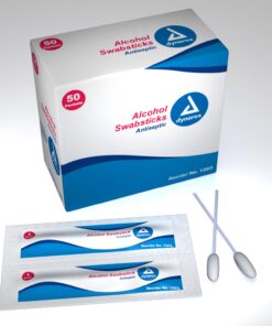 Dynarex 1203 Alcohol Swabsticks 1 Per Package (Pack of 50)