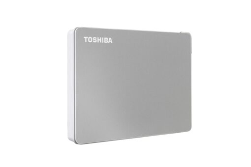 Toshiba Canvio Flex 4TB Portable External Hard Drive USB-C USB 3.0, Silver for PC, Mac, & Tablet - HDTX140XSCCA USB-C & USB 3.0