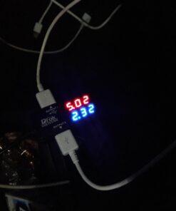 DROK USB Tester, USB-A 2.0 Digital Multimeter Dual USB Output Ports PD QC 3.0 Color LED Display, 7 Modes Capacity Voltage Current Power Voltmeter Ammeter for Laptop Power Bank Solar Panel Black 43 71 CUytVHZL