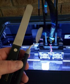 Premium 3D Print Removal Tool Kit - Durable 3D Printer Tools with Sturdy Comfort Grips, Sharp and Hardened Blades for Easy Separation of Prints, Knife and Spatula Set of 2 - Enhanced Version 47 71 CYpsA5L