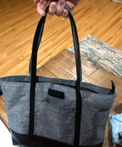 Laptop Tote Bag for Women,College Essentials 15.6-17 In Teacher Supplies Laptop Bag,Water Resistant Work Bag College Bag A-15.6 Inch-gray 29 71 CfanhYL