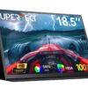 UPERFECT Portable Monitor 18.5 inch 100Hz 100% sRGB 1080P Portable Laptop Monitor w/Smart Cover, VESA & Speakers, Frameless IPS HDR Gaming Monitor USB-C HDMI Travel Second Monitor 18.5-100Hz 56 71 DJD3MlgL