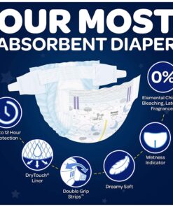 Alternative view of HUGGIES OverNites Diapers, BIG PACK Overnight Diapers (Packaging May Vary), Size 6, 48 Count