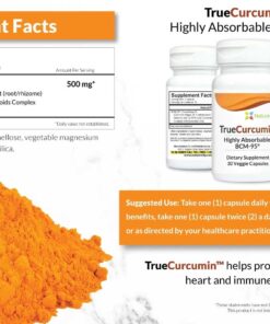 NatureCity True-Curcumin Turmeric Supplement | Non-GMO Tumeric and Curcumin 500mg Curcuma Capsules Vitamin Supplements | Up to 700% Increase in Absorption (30 Day Supply) | Supports Joints 30 Count (Pack of 1) 11 71 E2sRiFL