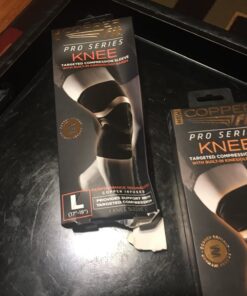 Copper Fit Pro Series Knee Compression Sleeve Black Large 26 71 E8ECPP3L