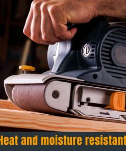 POWERTEC 3 x 21 Inch Sanding Belts, 100 Grit Aluminum Oxide Belt Sander Sanding Belt for Portable Belt Sander, Wood & Paint Sanding, Metal Polishing, 10PK (110440) 3''x21'',100 Grit, AO 10 71 EWLMMjFL