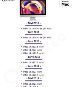 Timetec 8GB Compatible for Apple DDR3L 1600MHz PC3L-12800 for Mac Book Pro (Early/Late 2011,Mid 2012), iMac(Mid 2011,Late 2012,Early/Late 2013,Late 2014,Mid 2015), Mac Mini(Mid 2011,Late 2012) MAC RAM 13 71 EenjCHNS