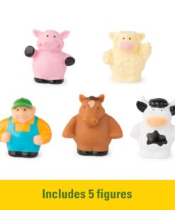John Deere Animal Sounds Hayride Musical Tractor Toy - Musical Hayride and Farm Animal Toddler Toys - Includes Farmer Figure, Tractor, and 4 Farm Animals - Ages 12 Months and Up 10 71 EraVV1dL 1