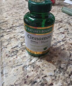 Nature’s Bounty Cinnamon 2000mg Plus Chromium, Sugar Metabolism Support Supplement, 60 Capsules 24 71 EyB0nL8L
