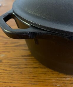 Lodge Seasoned Cast Iron 5 Piece Bundle. 10.5" Griddle, 8" Skillet, 10.25" Skillet, 10.25" Dutch Oven, and 10.25" Lid,Black 36 71 FPDj3kL