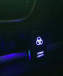 MicTuning MIC-LSZ1, 5 Pin Zombie Rocker Switch On-Off LED Light 20A 12V, Blue 28 71 FZUBRdFL