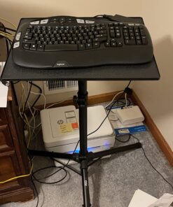 PYLE-PRO Universal Projector Stand -Height & Angle Adjustable Tripod Stand-Hold Laptops, Computers, DJ Equipment & Projectors-Heavy Duty-Perfect for Stage, Studio, & Office Events-Extends 28'' to 46" 39 71 FdI8U78L 1