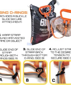 MULTUS Perfect Deer Drag Fast & Easy to use Durable Safety Reflective Orange Strap Compact Comfort Grip Handle Game Dragger and Hunting Gear 1 pack 15 71 Ff1xCLSL