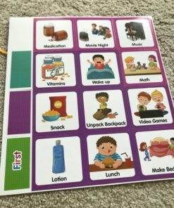 Godery Large Visual Schedule for Kids Chore Reward Chart,Bedtime Routine Chart for Toddlers,Double Side Schedule Board With 109 Cards for Home School Planner,Autism Learning Materials. 50 71 FyWdrhqL