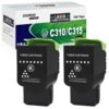 SINOPRINT Remanufactured C310 C315 Toner Cartridge Replacement 006R04356 for Xerox C310 C315(2-Pack Black) 2 Black Toner Cartridge