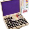 Soligt 72 Bottle Wooden Essential Oils Storage Box with Handle, 64 Slot for 5-15ml Essential Oils & 8 Slot for 10ml Roller Bottles 14 71 GPx40ijL