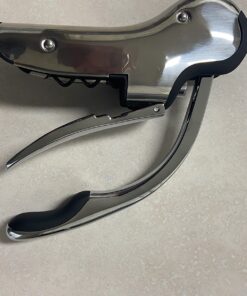 Stainless Steel Wine Opener Compact Vertical Corkscrew Wine Bottle Opener with Foil Cutter 34 71 H0WUYwL