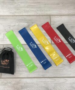 Fit Simplify Resistance Loop Exercise Bands with Instruction Guide and Carry Bag, Set of 5 Assorted 55 71 H56hiSRL