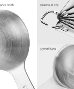 Measuring Spoons: U-Taste 18/8 Stainless Steel Spoons Set of 9 Piece: 1/16 tsp, 1/8 tsp, 1/4 tsp, 1/3 tsp, 1/2 tsp, 3/4 tsp, 1 tsp, 1/2 tbsp & 1 tbsp Dry and Liquid Ingredients XS-9 pcs 32 71 HEUIDVyL