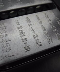 Huot 10550 Drill Bit Index for Jobber Length Sizes 1/16" to 1/2" in 1/64" Increments Original version 30 71 Hba7nlUL
