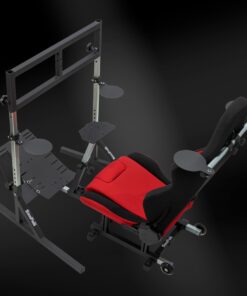 OpenWheeler GEN3 Racing Wheel Simulator Stand Cockpit Red on Black, Video Game Controller, Fits All Logitech G923, G920, Thrustmaster, Fanatec Wheels, Compatible with Xbox One, PS4, PC Platforms. 44 71 Hg5tV5YL