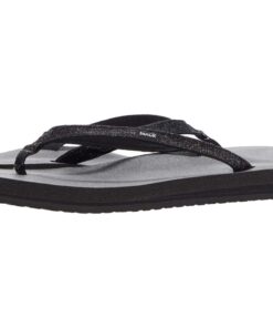 Sanuk Yoga Mat Animal 5 Black Sparkle