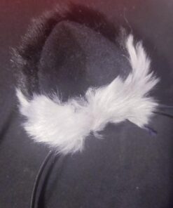 Happylifehere Cat Fox Ears Kitty Costume Halloween Cosplay Fancy Dress Black with gray Kits 14 71 IjiUoYEL