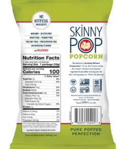Alternative view of SkinnyPop Original Popcorn, Individual Snack Size Bags, Skinny Pop, Healthy Popcorn Snacks, Gluten Free, 0.65 Ounce (Pack of 30) 0.65 Ounce (Pack of 30)