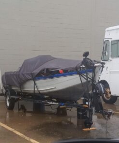 Classic Accessories StormPro Heavy-Duty Boat Cover 16'-18.5'L x 98"W (beam) 24 71 KIKZvtBL 1