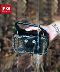 DOSS Bluetooth Speaker, Traveler Wireless Bluetooth Speaker with 20W Stereo Sound and Bold Bass, IPX6 Waterproof, Wireless Pairing, 12H Playtime, 5 Light Modes, Portable Speaker for Outdoor-Black Black 32 71 KNvBxXL