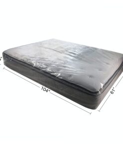 uBoxes Queen Mattress Clear Plastic Poly Covers, 61 x 15 x 104 inch, Heavy Duty 2 mil, 1 Pack Mattress Bag / Cover 13 71 KSzdGwFL